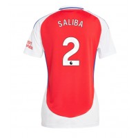 Arsenal William Saliba #2 Domáci Ženy futbalový dres 2024-25 Krátky Rukáv